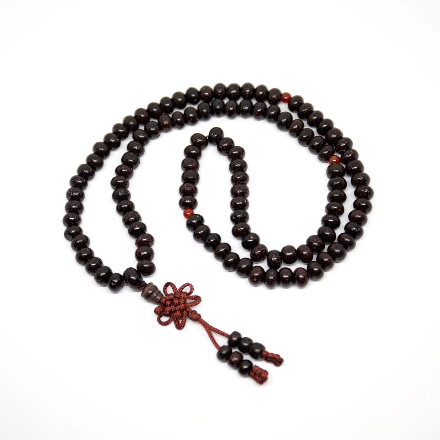 Black Lotus Seed Zen108 Bead Mala - Prayer Beads - 6x8mm (1 Pack)