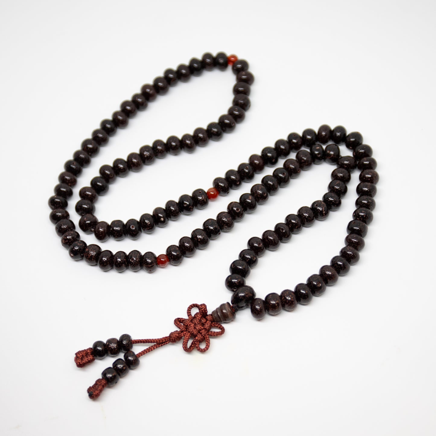 Black Lotus Seed Zen108 Bead Mala - Prayer Beads - 6x8mm (1 Pack)