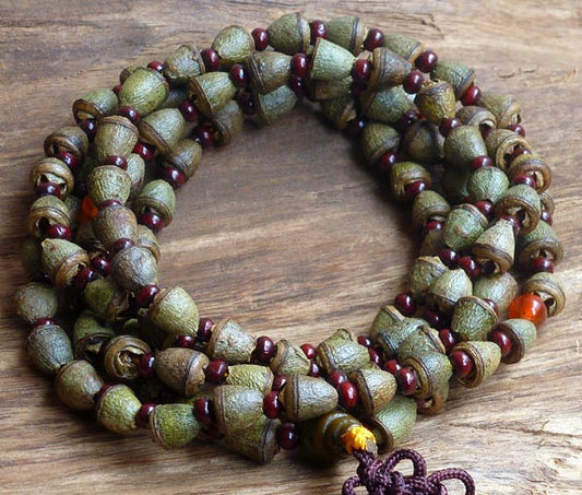 Eucalyptus Pod 108 Bead Mala 6x8mm (1 Pack)