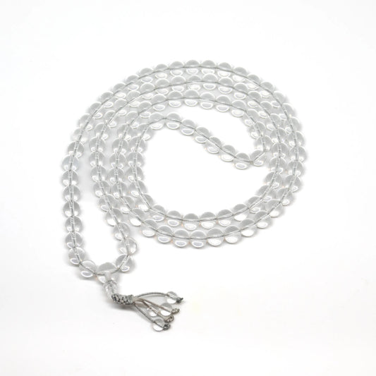 Clear Quartz Zen 108 Bead Mala - Prayer Beads - 8mm (1 Pack)