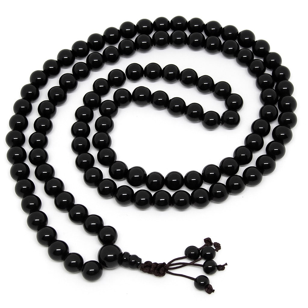 Black Tourmaline Zen 108 Mala 7mm (1 Pack)