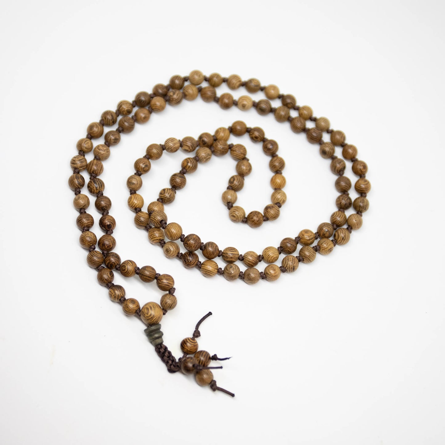 Phoenix Tail Wood Knotted 108 Bead Mala - Prayer Beads - 8mm (2 Pack)