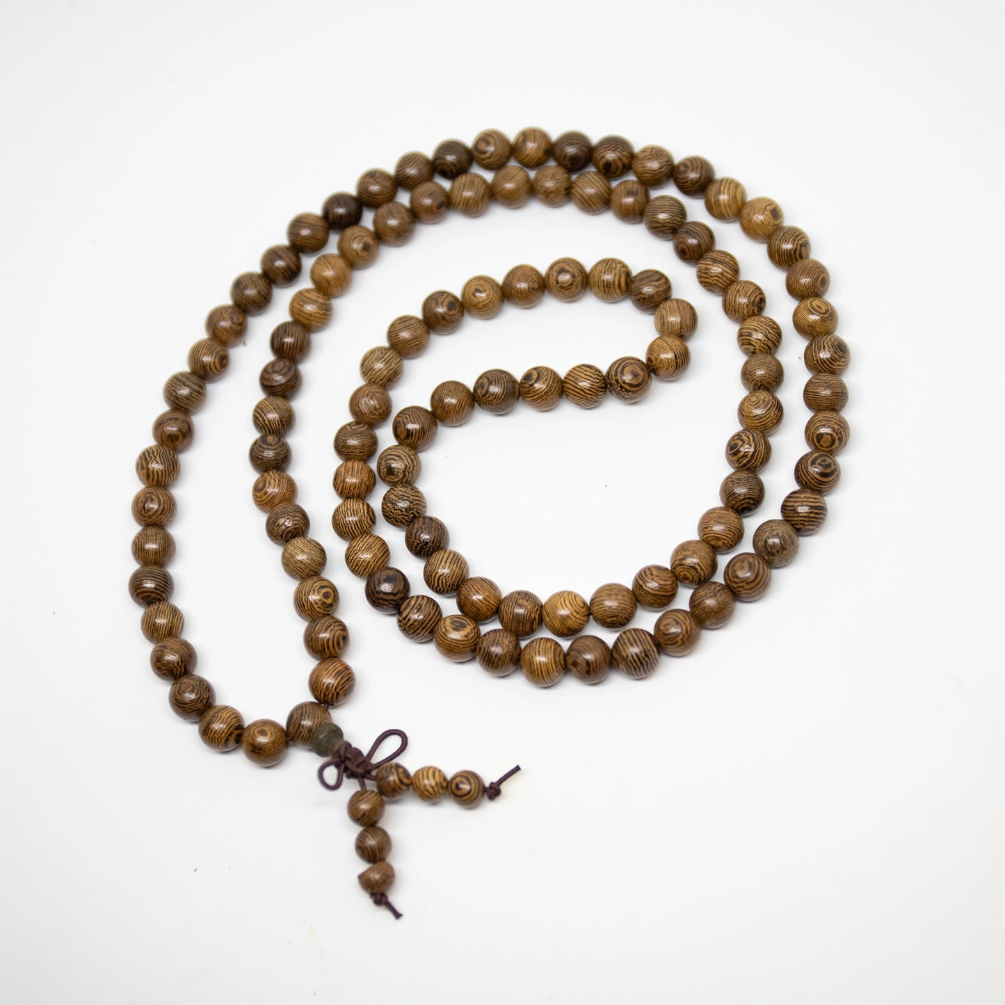 Phoenix Tail Wood 108 Bead Mala - Prayer Beads -8mm (4 Pack)