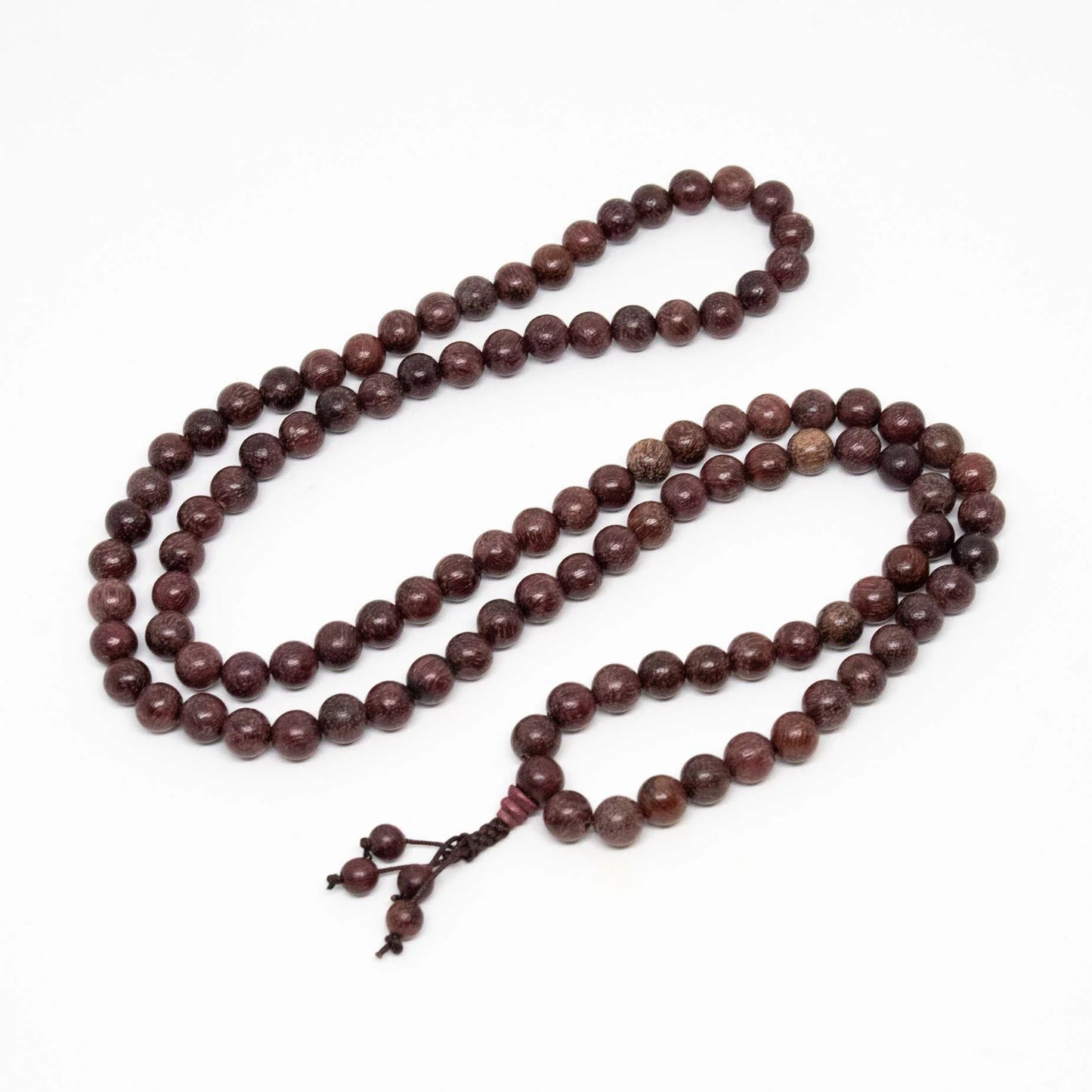 Purpleheart Wood Zen 108 Bead Mala Prayer Beads - 8mm (1 Pack)