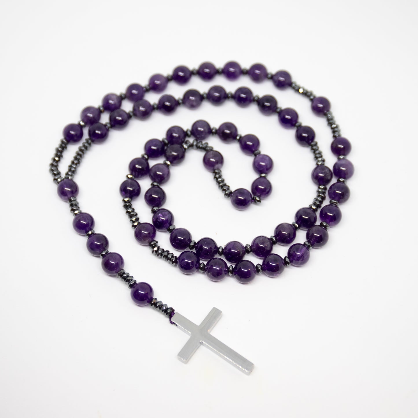A Grade Amethyst Rosary - Prayer Beads - 8mm (1 Pack)
