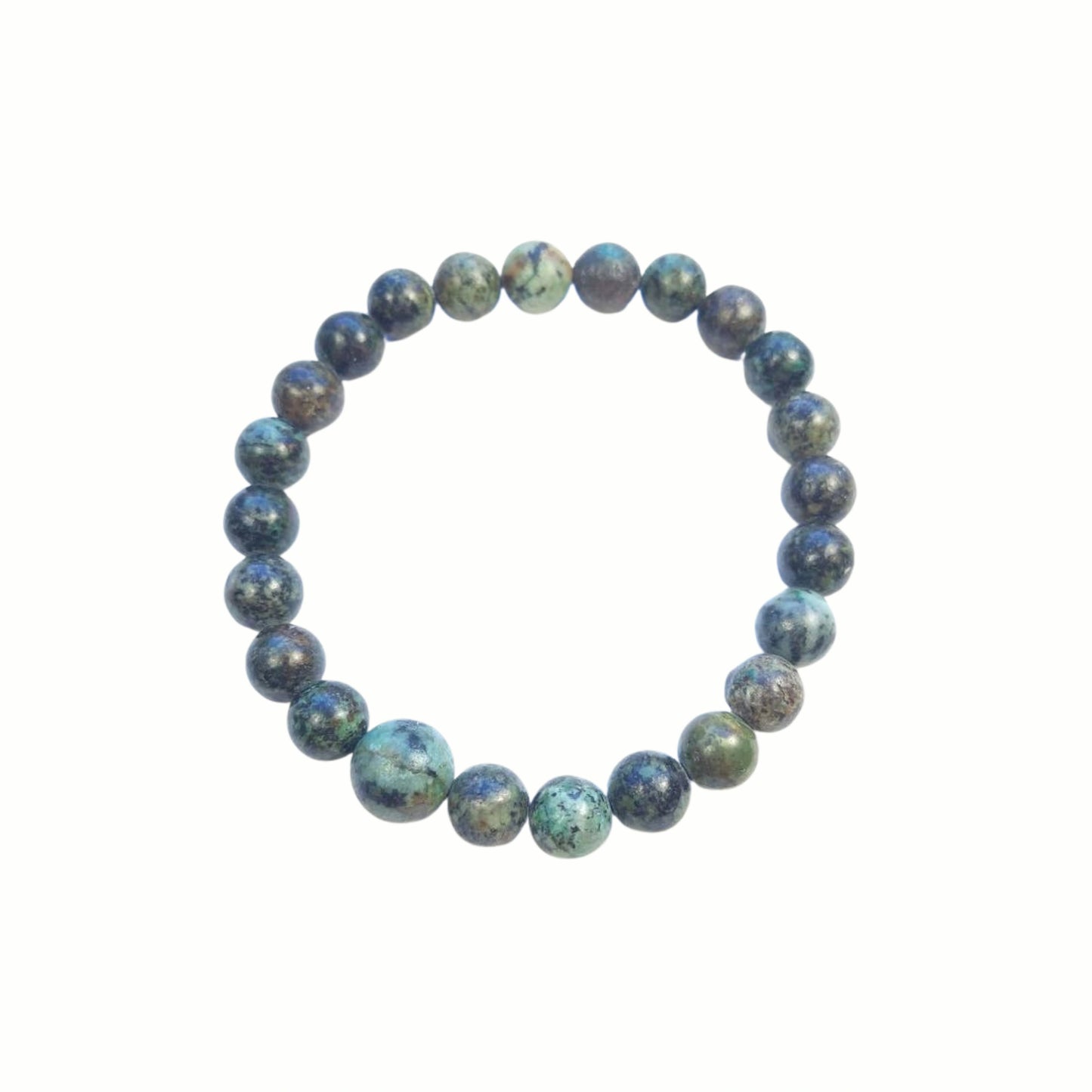 Longer Length African Turquoise Beaded Bracelet 8mm (2 Pack)