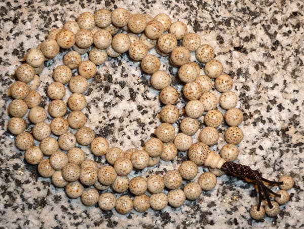 White Lotus Seed Zen 108 Bead Mala - Prayer Beads - 7-8mm (1 Pack)