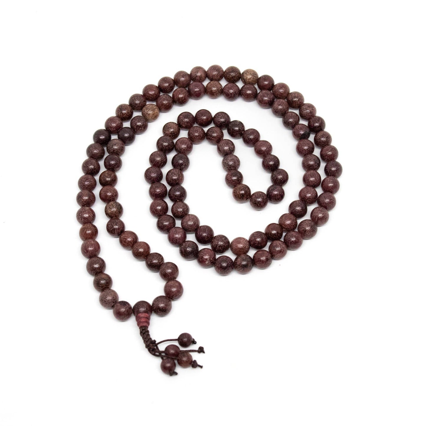 Purpleheart Wood Zen 108 Bead Mala Prayer Beads - 8mm (1 Pack)