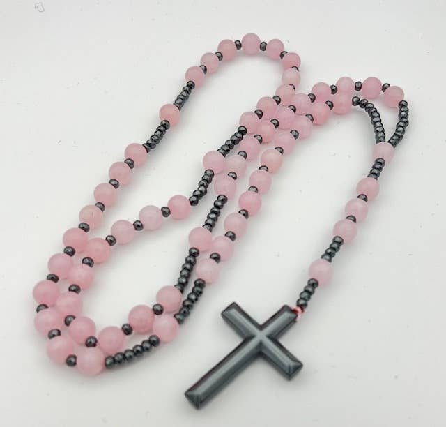 Rose Quartz Rosary - Prayer Beads - 8mm (1 Pack)