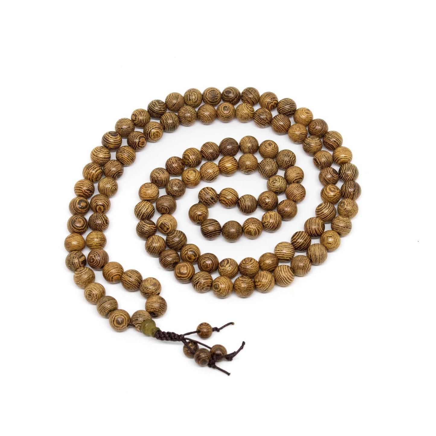 Phoenix Tail Wood Zen 108 Bead Mala - Prayer Beads - 8mm (2 Pack)