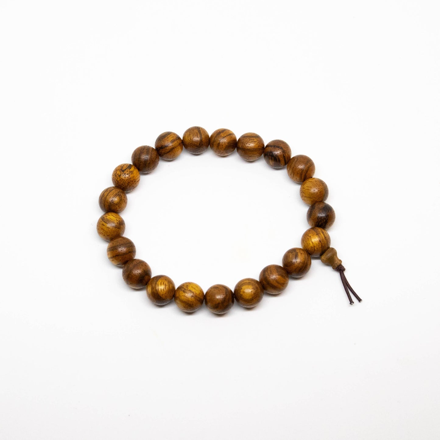 Long Size Tiger Aloeswood Bracelet - Wrist Mala - 10mm (2 Pack)